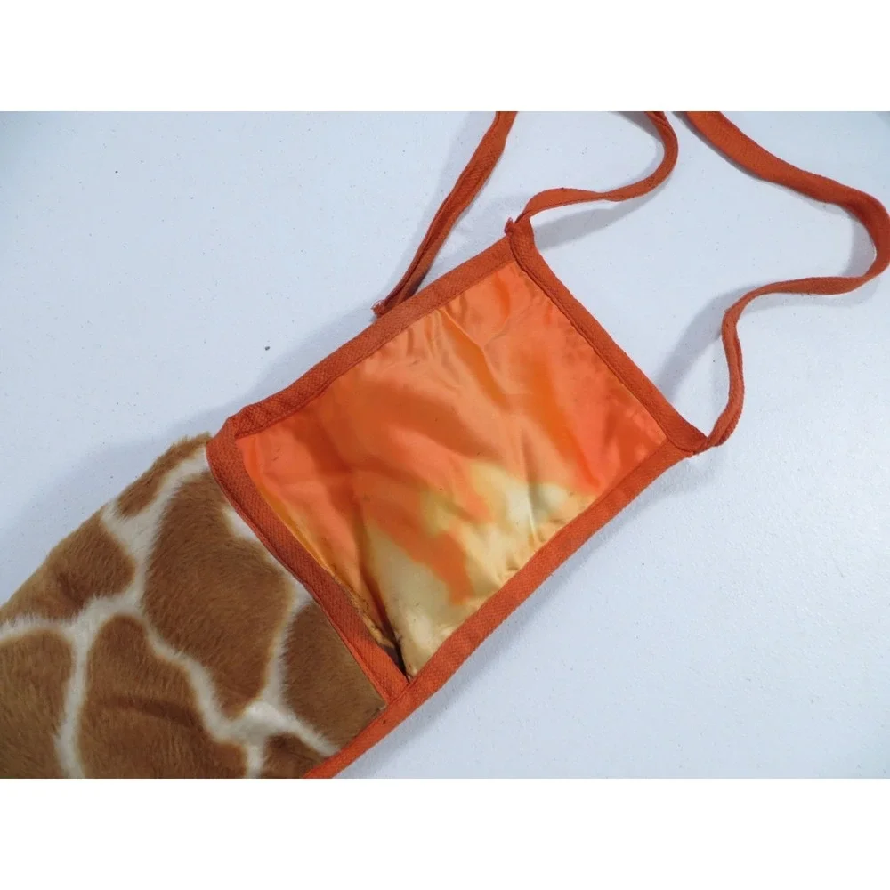 Vintage Giraffe Print‎ Fleece Orange Satin Lined Rifle Shotgun Sock Case Bag 48